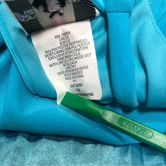 Rare Editions Big Girl's Ombre Zip Up Dressy Maxi Dress Blue Size 12 NWT - Picture 13 of 16